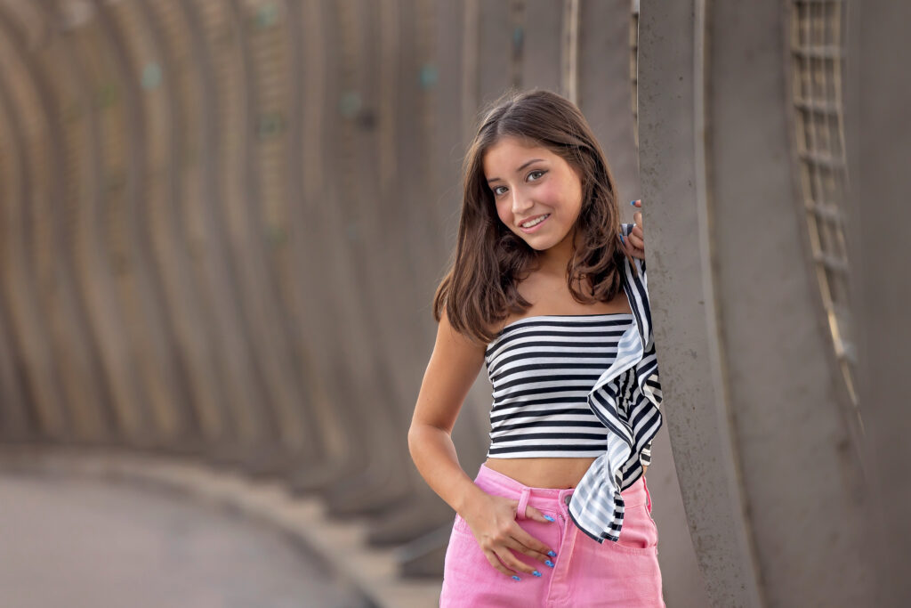 Senior F – Cream N Cocoa Senior portrait in Cincinnati or a girl in the city